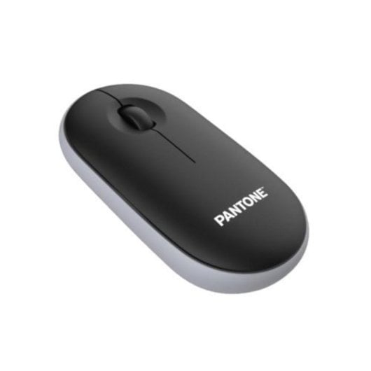 Pantone PT-MS001BK Rato Sem Fios Ergonómico, Silencioso e Recarregável Bluetooth 2400 DPI com USB-C Preto/Cinzento