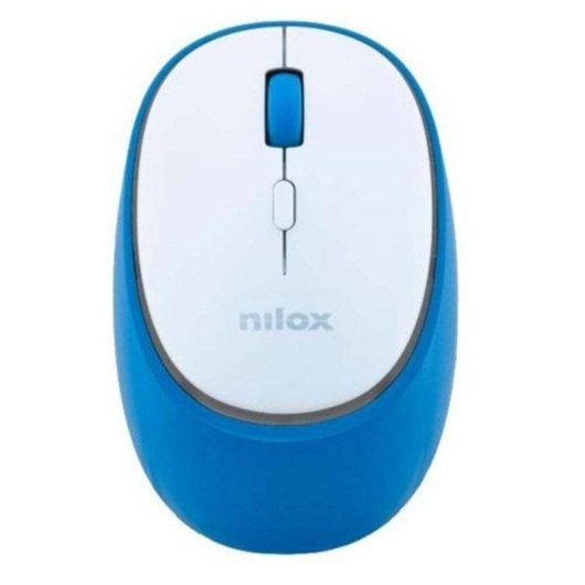 Ratón Nilox NXMDWS103 Dual Wireless 1600 DPI Azul Blanco Recargable