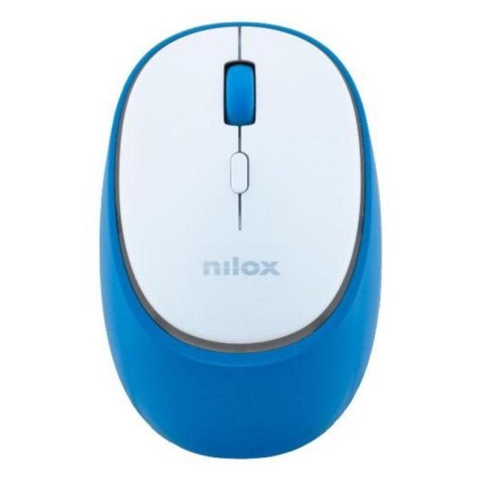 Ratón Nilox NXMDWS103 Dual Wireless 1600 DPI Azul Blanco Recargable