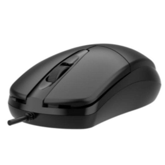 Tastatur Membran Nilox NXKME0011 Layout ES mit Maus USB Schwarz Office-Set
