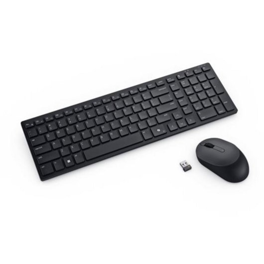 Tastiera Dell KM555 membrana Bluetooth compatta con mouse ambidestro nero