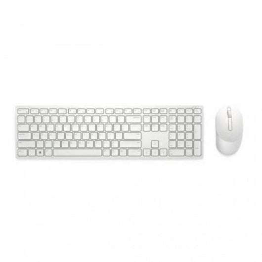 Ratón inalámbrico USB-A 1600 DPI óptico 3 botones blanco compacto