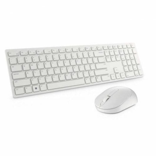 Ratón inalámbrico USB-A 1600 DPI óptico 3 botones blanco compacto