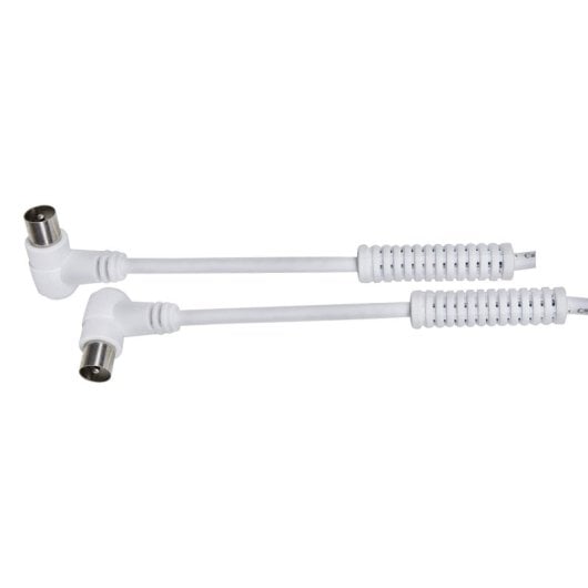 Conector de Antena TV DCU Advance Tecnologic 391101 90ºM-90ºH 3m Branco PVC com Filtros