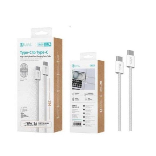 Cavo USB Tipo C Apple 3m Bianco Universale 60W 3A Ricarica Dati