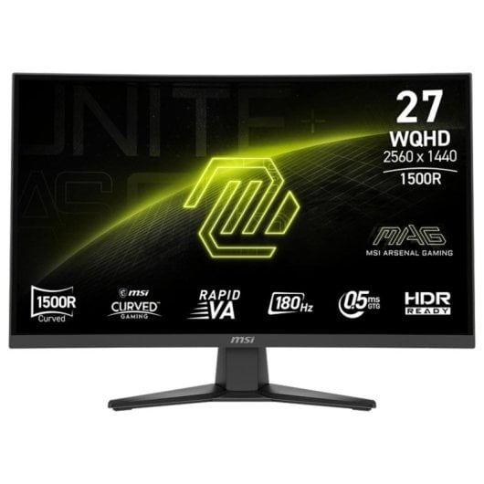 MSI MAG 275CQFDE E18 Monitor Curvo 27" Wide Quad HD 180Hz VA 0,5ms HDR VESA