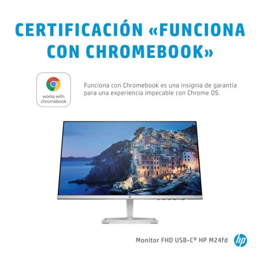 Monitor HP M24fd 23,8" FullHD 75Hz IPS FreeSync USB-C 5ms Argent