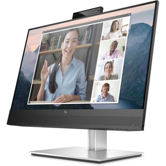 Monitor HP E24mv G4 23.8" FullHD 60Hz IPS Webcam 5MP Altavoces Micrófono USB HDMI DP Ergonómico