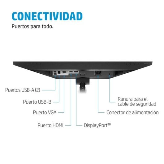 Monitor HP E24mv G4 23,8" FullHD 60Hz IPS Webcam 5MP Altoparlanti Microfono USB HDMI DP Ergonomico