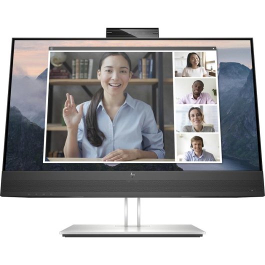 Monitor HP E24mv G4 23.8" FullHD 60Hz IPS Webcam 5MP Altavoces Micrófono USB HDMI DP Ergonómico