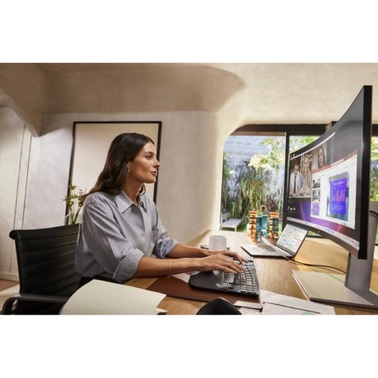 Monitor HP 734pm 34" UltraWide QHD 120Hz IPS Noir Argent Caméra AI Thunderbolt 4