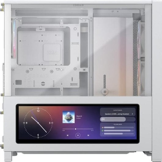 Corsair FRAME 4000D LCD RS ARGB Torre E-ATX com LCD Tátil 14,5" e 4 Ventoinhas ARGB Branca