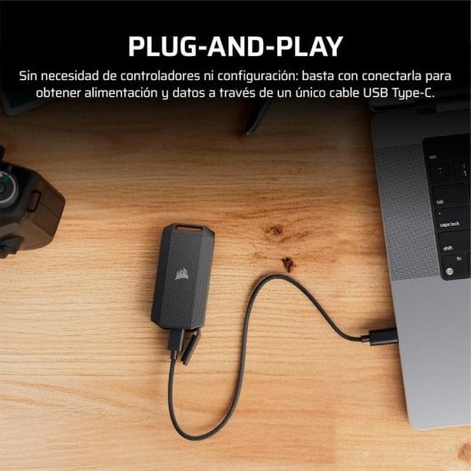 Disco Duro Corsair EX400U Survivor 2TB SSD USB4 4000 MB/s IP55 Resistente