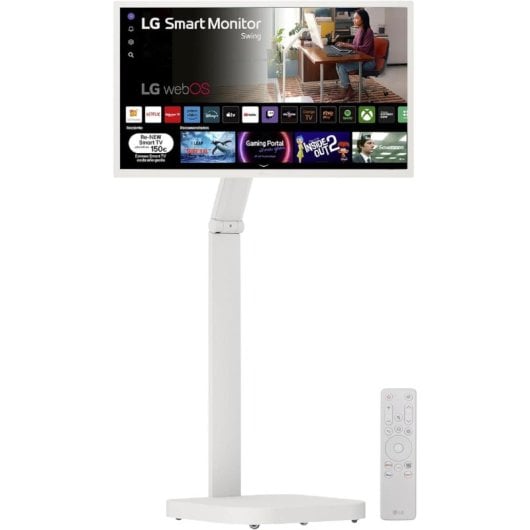 Monitor LG 32SR50FAW-W 32" FullHD 60Hz IPS Smart webOS Contrôle Magic Stand Ergonomique