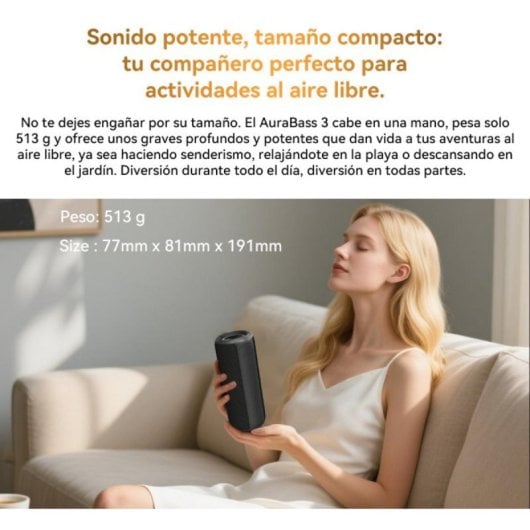 Altavoces Blackview Portátiles Bluetooth 20 W impermeables con batería 3600 mAh y TWS