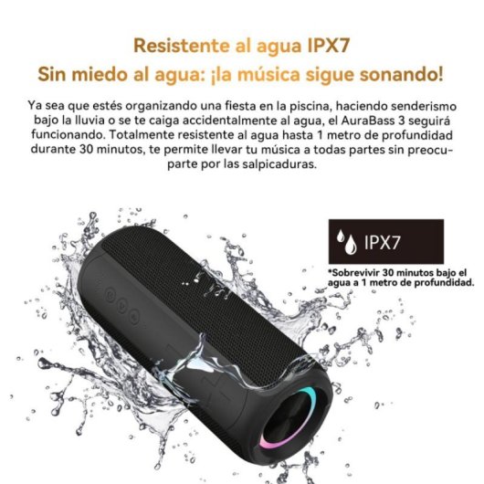 Enceintes Blackview portables Bluetooth 20W étanches IPX7 double haut-parleur RGB
