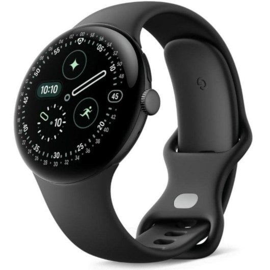 Google Pixel Watch 4 WiFi NFC GPS 45mm AMOLED Noir S/L Étanche 5ATM IP68 SpO2