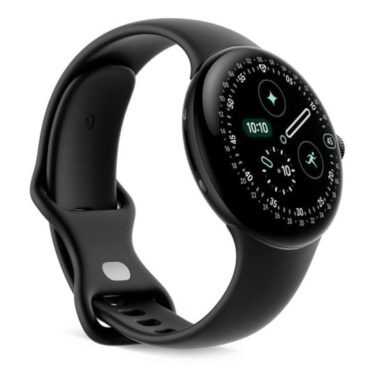 Google Pixel Watch 4 WiFi GPS NFC 45mm AMOLED Noir S/L IP68 Etanche SpO2 Pulsomètre