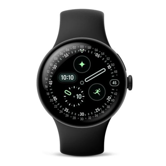 Google Pixel Watch 4 Bluetooth GPS NFC 41 mm AMOLED Noir Obsidian S/L Étanche 5 ATM SpO2
