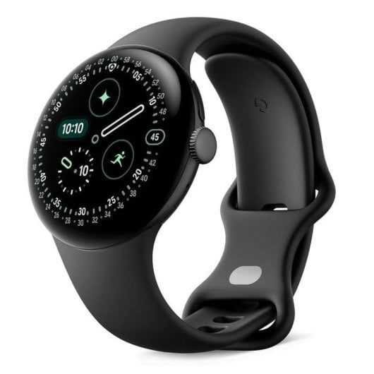 Google Pixel Watch 4 WiFi NFC GPS 41mm AMOLED Noir S/L Étanche 5ATM SpO2 Pulsomètre