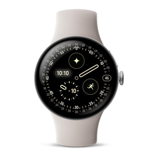 Google Pixel Watch 4 Bluetooth NFC WiFi 41mm AMOLED LTPO Noir Taille S M Etanche IP68 SpO2 ECG