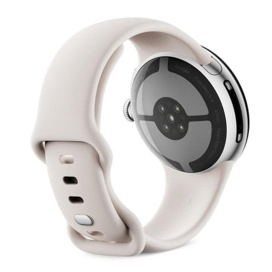 Google Pixel Watch 4 WiFi Bluetooth NFC GPS 41mm AMOLED Argent Beige S/L IP68 SpO2