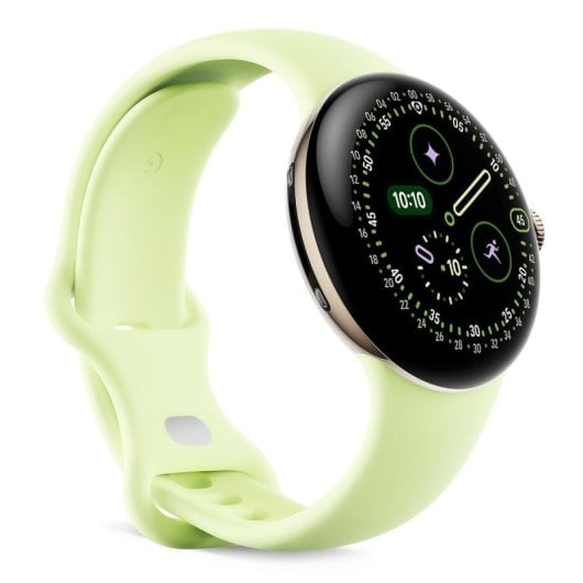 Google Pixel Watch 4 Bluetooth WiFi NFC 41mm AMOLED LTPO Noir Taille S/L IP68 SpO2 Pulsomètre