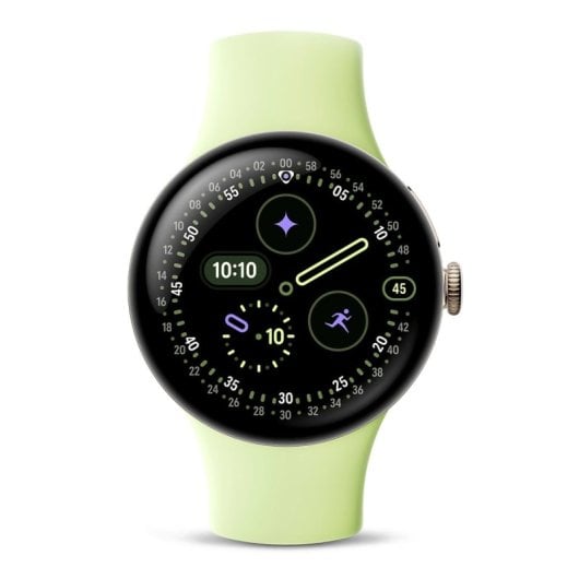 Google Pixel Watch 4 Bluetooth WiFi NFC 41mm AMOLED LTPO Noir Taille S/L IP68 SpO2 Pulsomètre