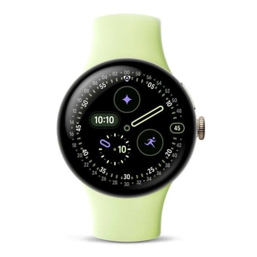 Google Pixel Watch 4 Wi-Fi Bluetooth NFC 45mm AMOLED Argent S/L Étanche IP68 SpO2 Pulsomètre