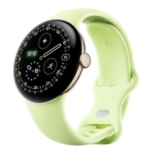 Google Pixel Watch 4 Wi-Fi Bluetooth NFC 45mm AMOLED Argent S/L Étanche IP68 SpO2 Pulsomètre