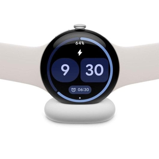 Google Pixel Watch 4 Wi-Fi Bluetooth NFC 45mm AMOLED Argent S/L Étanche IP68 SpO2 Pulsomètre