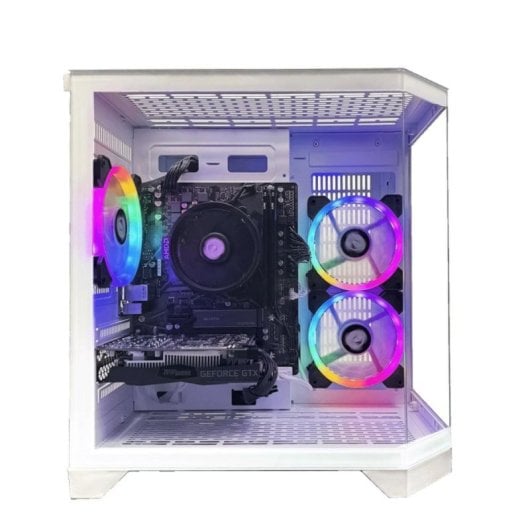 PC Sobremesa Nitropc Pack Silver AMD Ryzen 5 5500 16GB 1TB M.2 RTX3050 6GB 24" Windows 11 WiFi Blanc