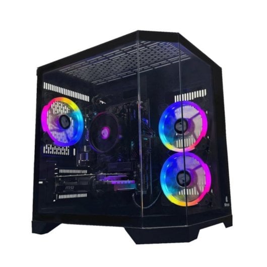PC Sobremesa Nitropc Avanzado Silver Plus AMD Ryzen 5 5500 16GB 1TB M.2 RX6600 Windows 11 WiFi USB Negro