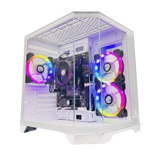 PC Sobremesa Nitropc Pack Bronze AMD Ryzen 5 5655G 16GB 1TB M.2 Monitor 24" Windows 11 Bianco