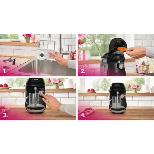 Cafetera Automática Bosch Tassimo Happy TAS109E 0,7 L 1400 W Beige y Negro multibebidas
