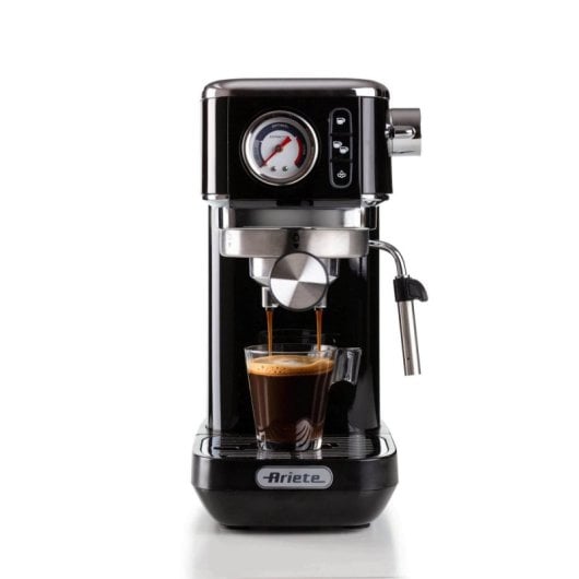 Cafetière Manuelle Ariete 1381/32 1,1L 15 bars avec mousseur à lait intégré