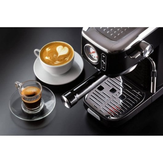 Cafetière Manuelle Ariete 1381/32 1,1L 15 bars avec mousseur à lait intégré
