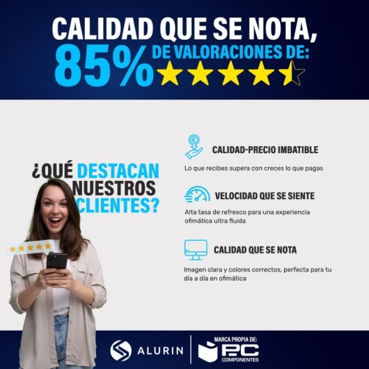 Monitor Alurin CoreVision 100IPSLite 27" FullHD 100Hz IPS Regulável Altura 5ms