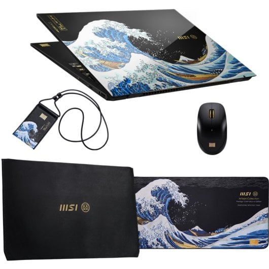 Portátil MSI Prestige 13 AI+ Ukiyoe Edition A2VMG-221ES 13,3" Intel Core Ultra 9 288V 32GB 2TB SSD OLED Win 11