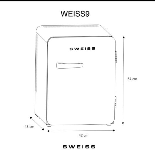 Minibar Vintage Weiss9 31l Preto