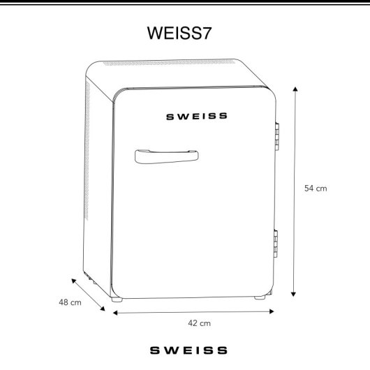 Minibar Vintage  Weiss7 31l Verde Pastel