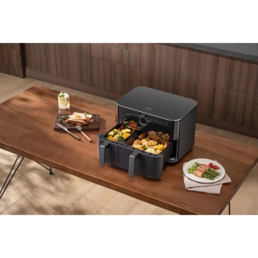 Fritteuse Heißluft Xiaomi MAF-D1001 10L 2700W Dual Zone Touchpanel Schwarz Antihaft