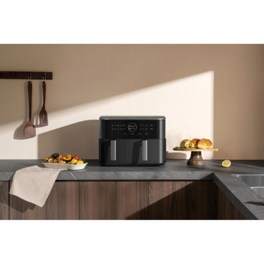 Fritteuse Heißluft Xiaomi MAF-D1001 10L 2700W Dual Zone Touchpanel Schwarz Antihaft