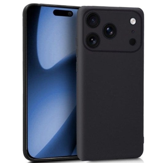 Cool Funda de Silicona Negra para iPhone 17 Pro Max