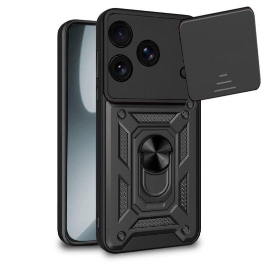 Carcasa COOL para iPhone 17 Pro / 18 Pro Hard Ring Negro
