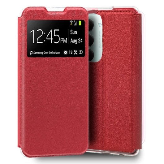 Custodia Flip Cover COOL per Xiaomi Redmi 15 / 15 5G, colore rosso semplice