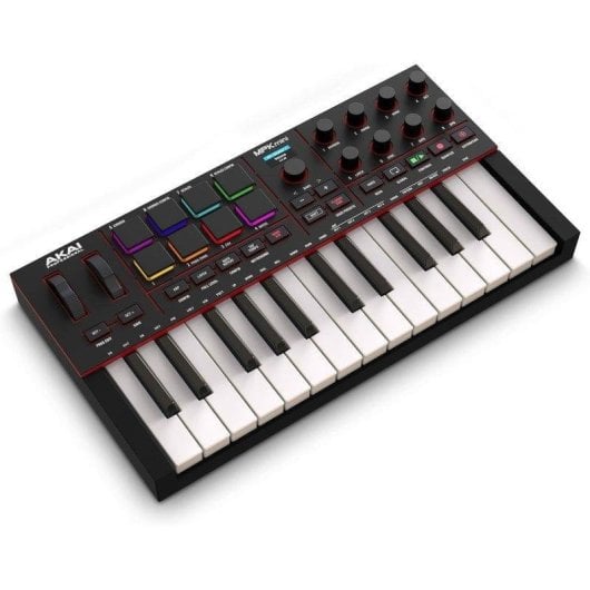 Controlador MIDI Akai MPK Mini IV 25 Teclas USB-C Pads RGB 8 Perillas Pitch Mod