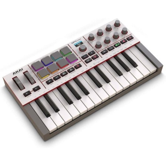 Controlador MIDI Akai MPK Mini IV 25 Teclas USB-C Pads RGB Suite DAW Integrada