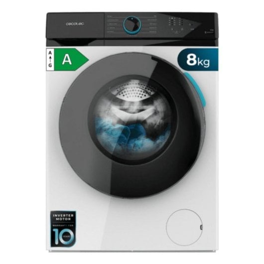 Lavadora Cecotec Bolero DressCode 8110 Carga Frontal 8 kg 1200 rpm A Blanca Vapor Drum Clean