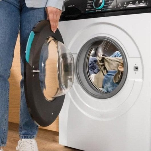 Lava-linge Cecotec Bolero DressCode 8110 Hublot 8kg 1200rpm A Blanc Vapeur DrumClean